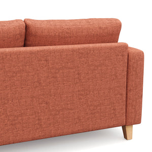Ecksofa NOLAN rechts terracotta