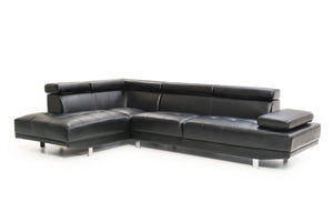 Ecksofa PHILIP links schwarz