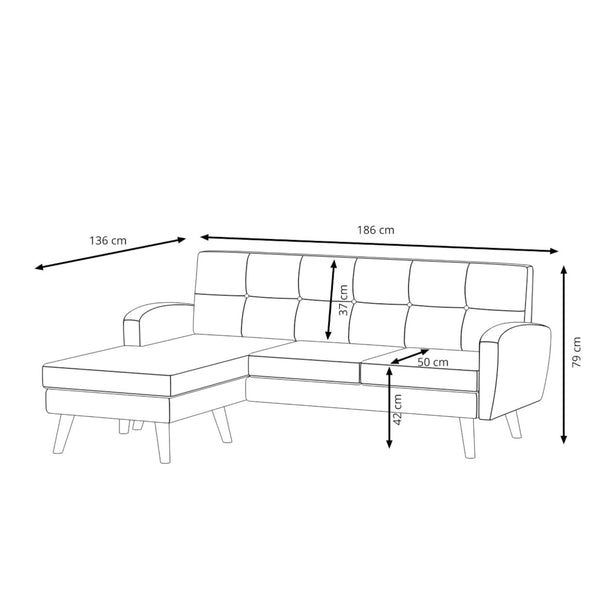 Ecksofa SALLY anthrazit