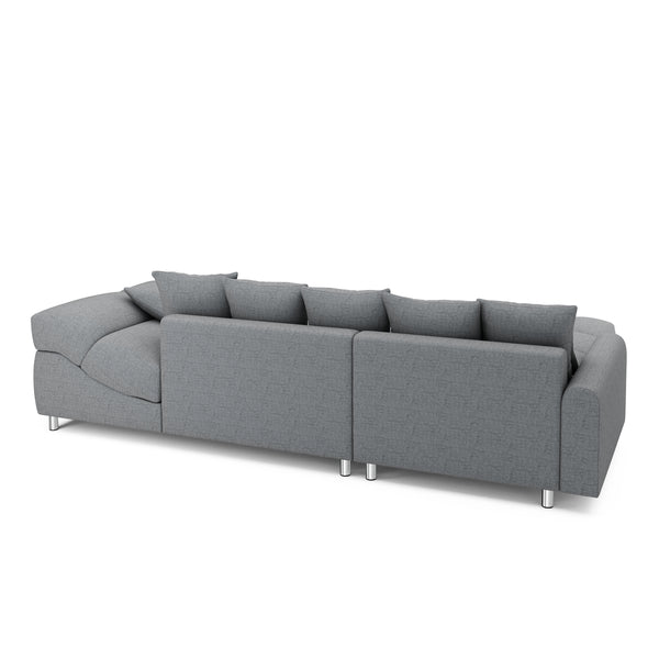 Ecksofa SUMMER links grau
