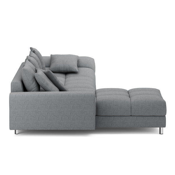 Ecksofa SUMMER links grau