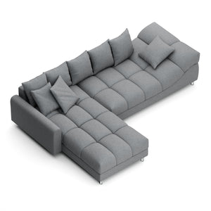 Ecksofa SUMMER links grau
