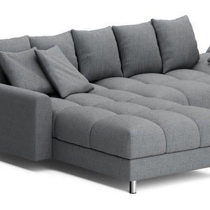Ecksofa SUMMER links grau