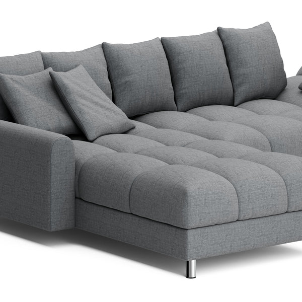 Ecksofa SUMMER links grau