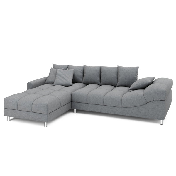 Ecksofa SUMMER links grau