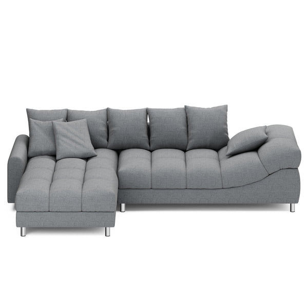 Ecksofa SUMMER links grau