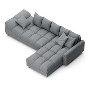 Ecksofa SUMMER rechts grau