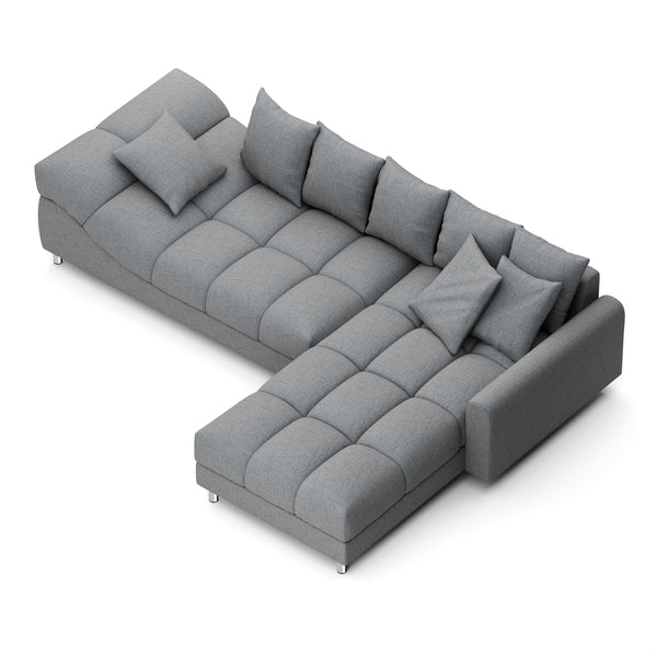 Ecksofa SUMMER rechts grau
