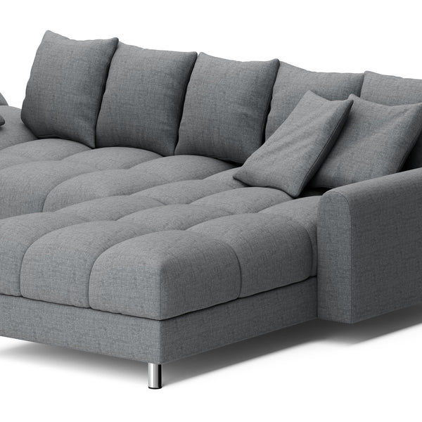 Ecksofa SUMMER rechts grau