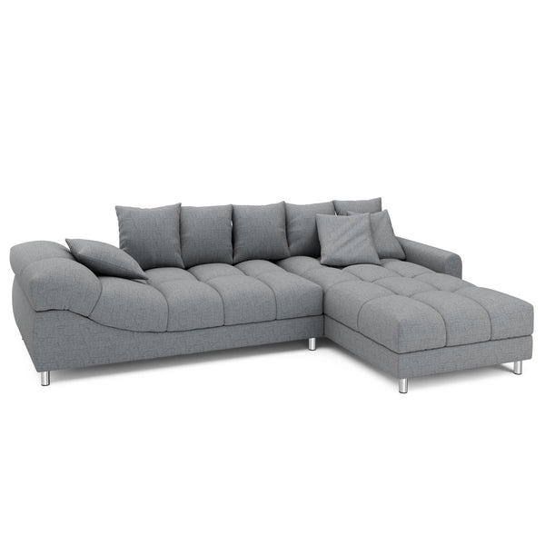 Ecksofa SUMMER rechts grau