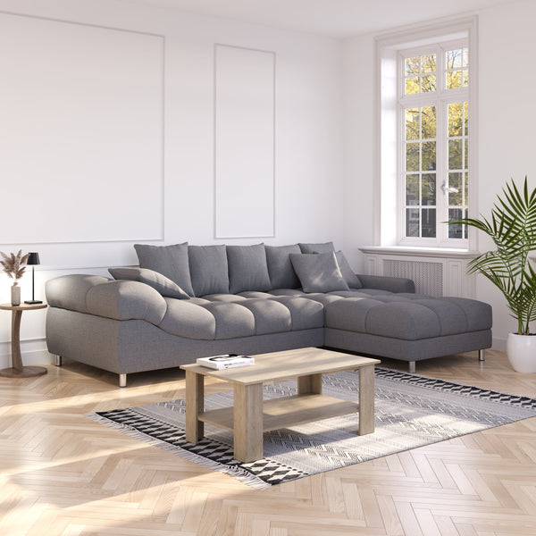 Ecksofa SUMMER rechts grau