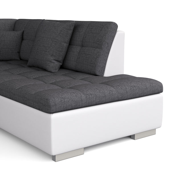 Sofa ARIA links grau/weiss