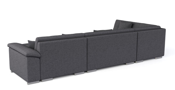 Ecksofa ARIA rechts anthrazit