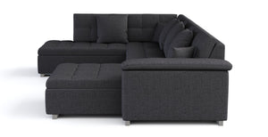 Ecksofa ARIA rechts anthrazit