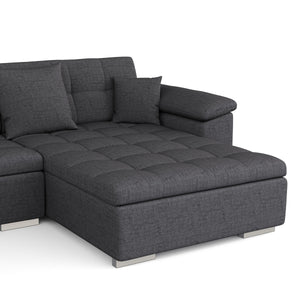 Ecksofa ARIA rechts anthrazit