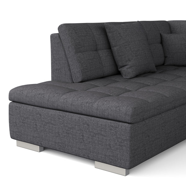 Ecksofa ARIA rechts anthrazit