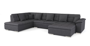 Ecksofa ARIA rechts anthrazit