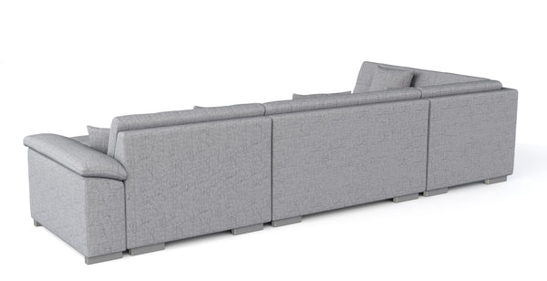 Ecksofa ARIA rechts grau