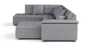 Ecksofa ARIA rechts grau