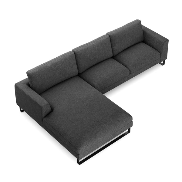 Ecksofa THILO links anthrazit