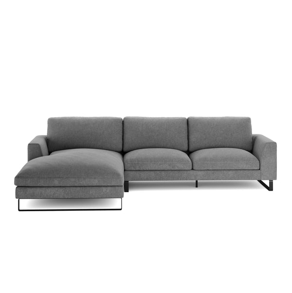 Ecksofa THILO links grau