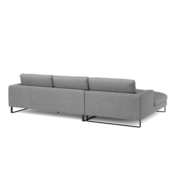 Ecksofa THILO links grau