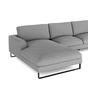 Ecksofa THILO links grau