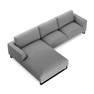 Ecksofa THILO links grau