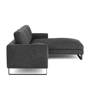 Ecksofa THILO rechts anthrazit