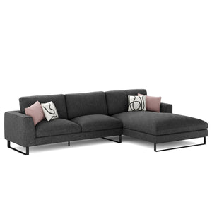 Ecksofa THILO rechts anthrazit