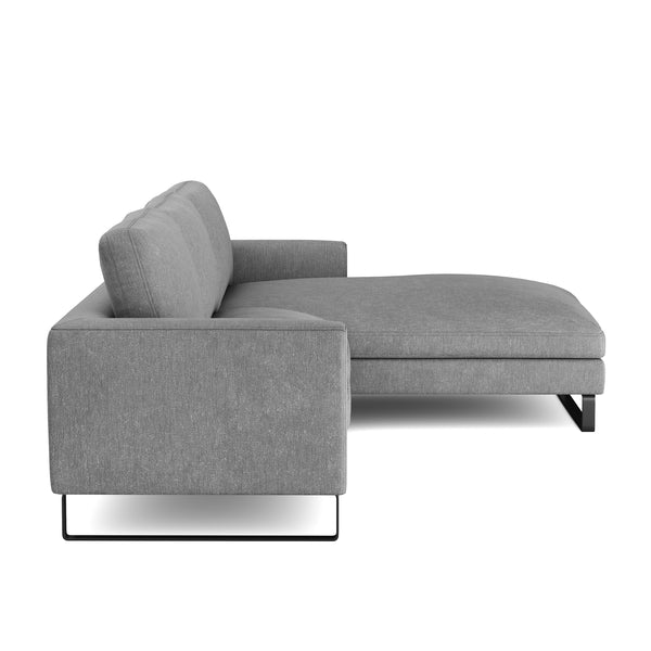 Ecksofa THILO rechts grau