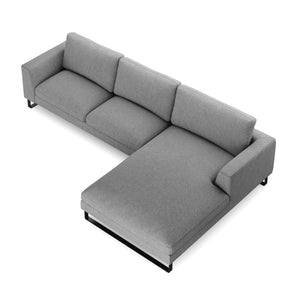 Ecksofa THILO rechts grau