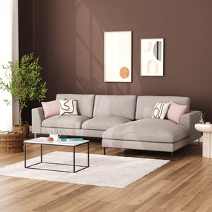 Ecksofa THILO rechts grau