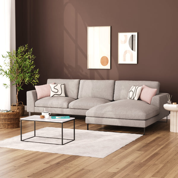 Ecksofa THILO rechts grau