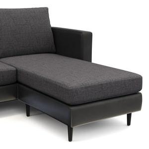 Ecksofa TYLER rechts anthrazit
