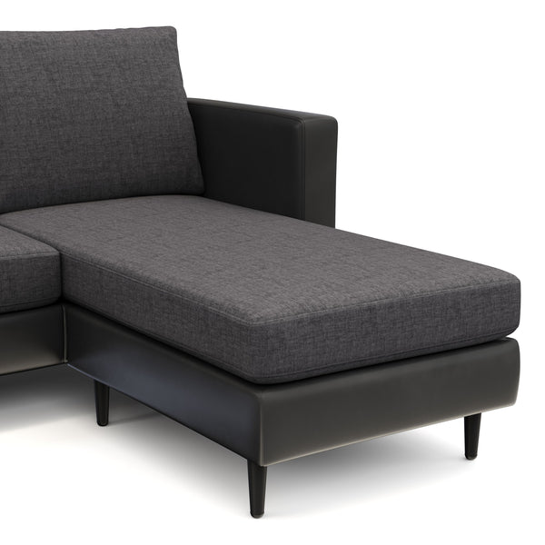 Ecksofa TYLER rechts anthrazit