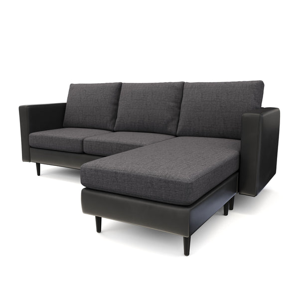 Ecksofa TYLER rechts anthrazit