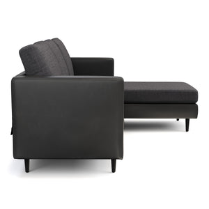 Ecksofa TYLER rechts anthrazit