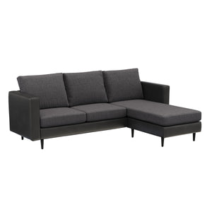 Ecksofa TYLER rechts anthrazit