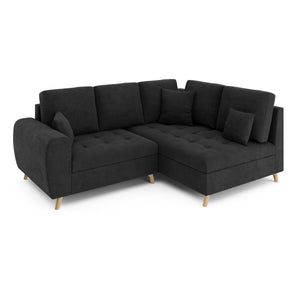 Ecksofa mit Ottomane ISLA rechts anthrazit