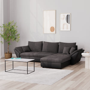 Ecksofa CAESAR schwarz