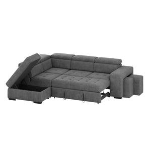 Ecksofa mit Schlaffunktion DENVER links anthrazit