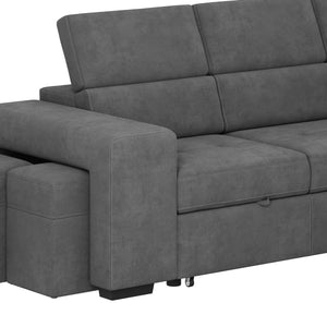 Ecksofa mit Schlaffunktion DENVER rechts anthrazit