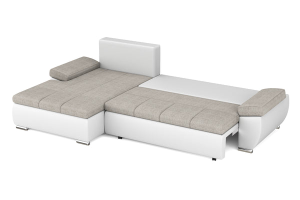 Schlafsofa KIRA links weiss