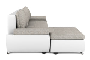 Schlafsofa KIRA links weiss