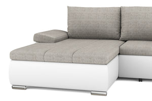 Schlafsofa KIRA links weiss