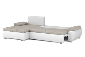 Schlafsofa KIRA links weiss