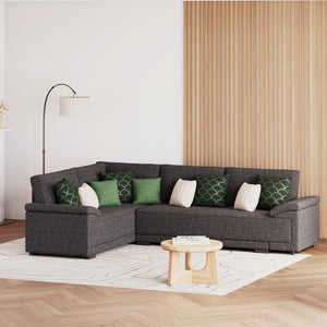 Ecksofa mit Schlaffunktion LYNN links anthrazit