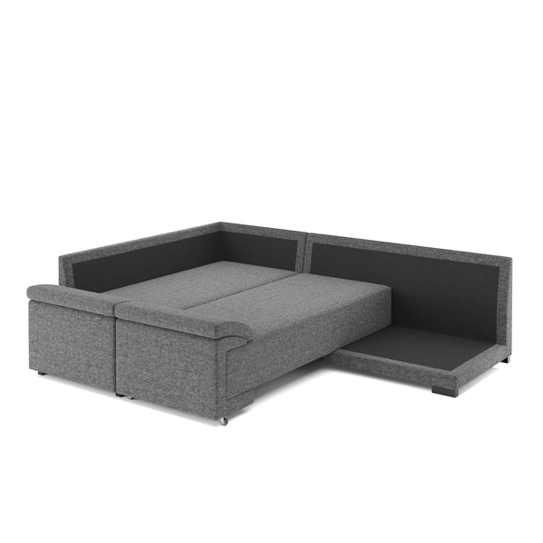 Ecksofa mit Schlaffunktion LYNN links anthrazit