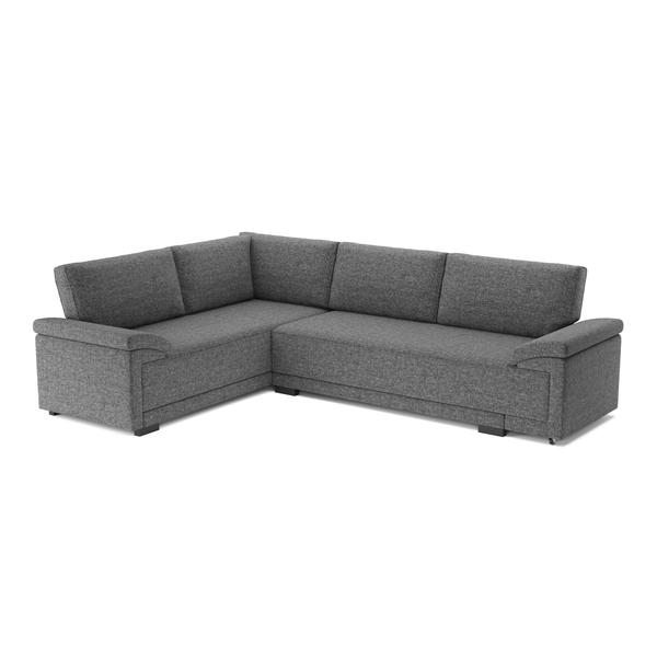 Ecksofa mit Schlaffunktion LYNN links anthrazit